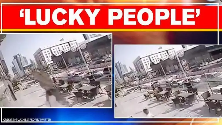 Unbelievable! Man narrowly escapes death after giant mirror falls on his head Narrow escape