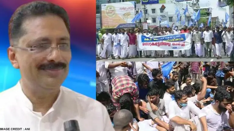 Gold Smuggling Case: Kerala Students Union stage protest; demand KT Jaleel's resignation Gold smuggling case