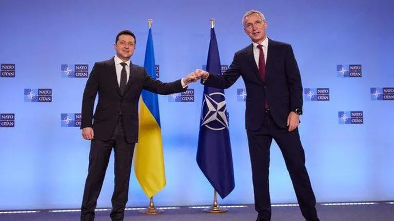 NATO chief to hold joint presser with Ukraine's President after their meeting in Brussels NATO