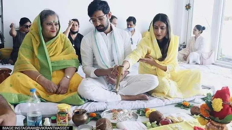 Vikrant Massey and Sheetal Thakur tie the knot; See first pic of couple as husband & wife vikrant massey
