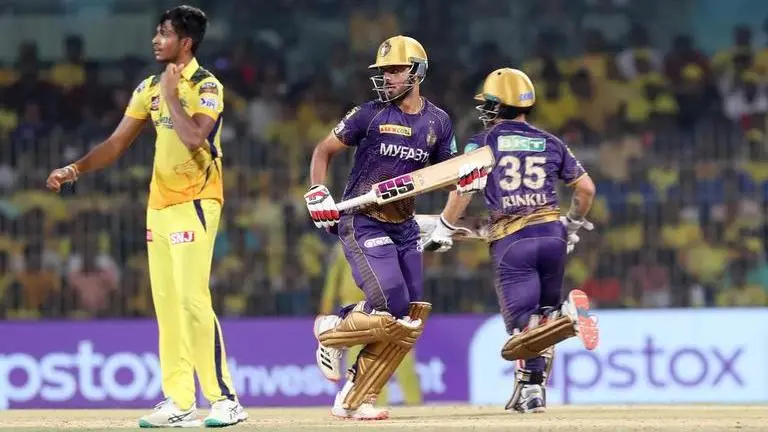 CSK vs KKR live score IPL 2023 Chennai Super Kings vs Kolkata Knight Riders score updates