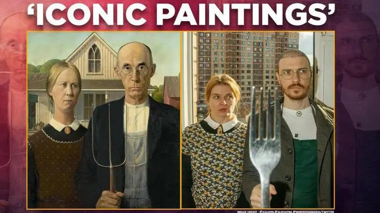 Iconic paintings given amusing twists on Twitter, internet in splits