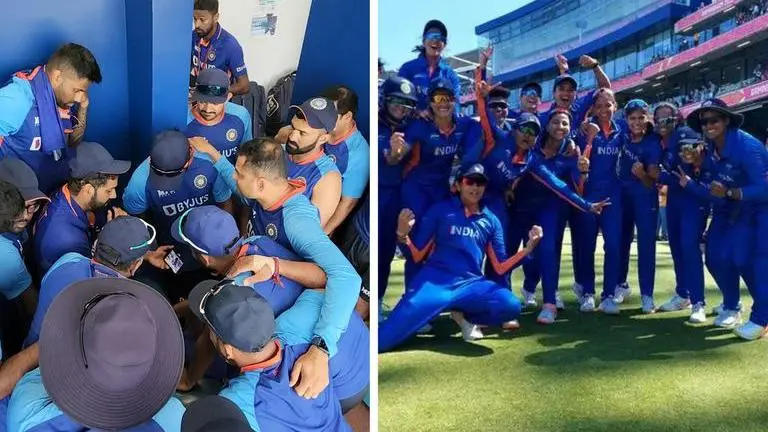 CWG 2022: Rohit Sharma & co. watching India women's final vs Australia goes viral CWG 2022, CWG, Team India, India vs Australia, India women's cricket team, India men's team watching women's game, Rohit Sharma
