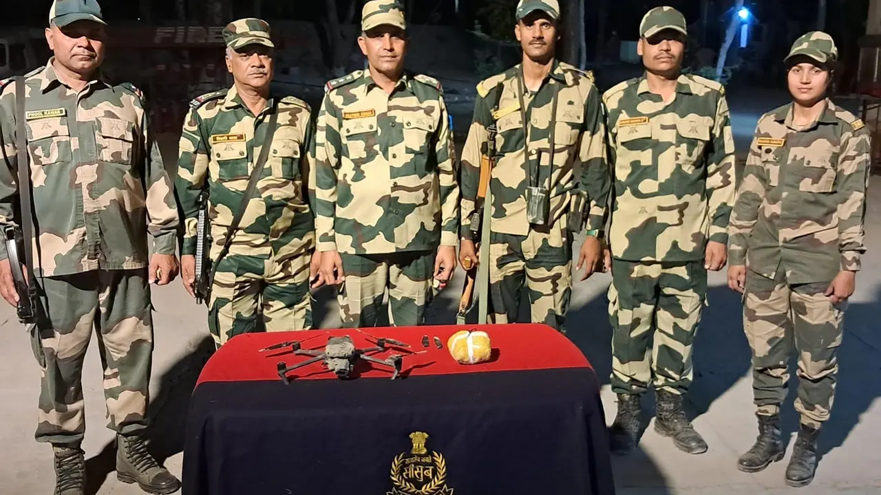 BSF Seizes 2 China-Made Drones Carrying Drugs Near Pakistan Border in Punjab Suspected Pakistani drone with drugs seized in Punjab by BSF