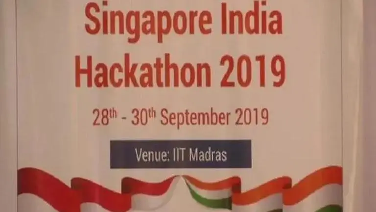 Singapore-India hackathon 2019 underway at IIT Madras Hackathon