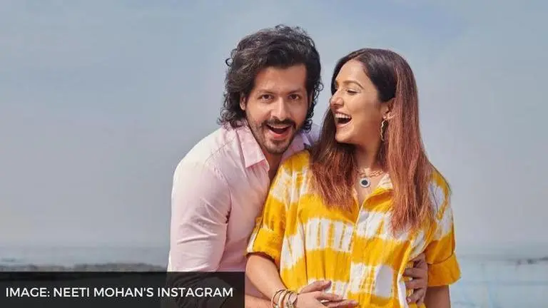 Neeti Mohan shares first pictures of newborn baby Aryaveer, celebs react Neeti Mohan