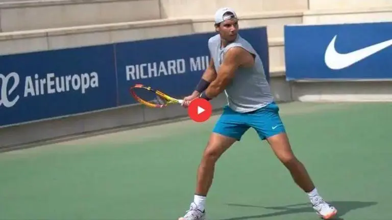 Rafael Nadal expresses delight on return to proper training; watch video Rafael Nadal