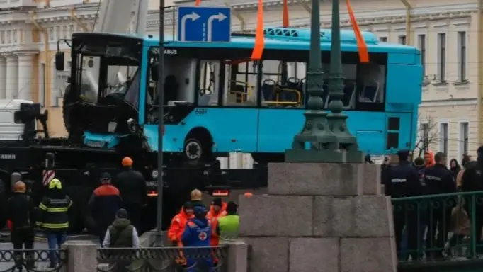 Horrifying Video Shows The Moment A Bus Carrying Passengers Crashed Off A Bridge Into River | WATCH Tragic Video Captures The Moment A Bus Full Of People Crashed Off A Bridge And Into A River