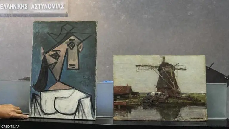 Greek police recover Picasso, Mondrian paintings stolen during a heist in 2012 Picasso