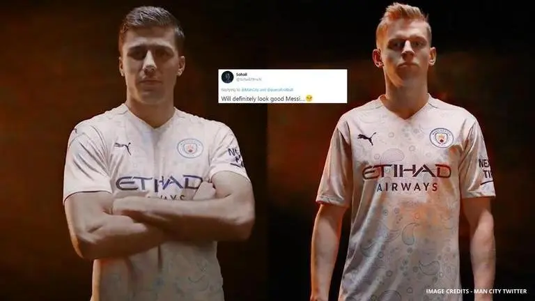 Man City unveil new third kit for 2020-21, fans say Lionel Messi would look great in it man city