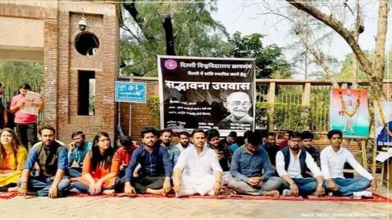 Delhi violence: DUSU leaders on fast urging citizens to promote peace and brotherhood Delhi