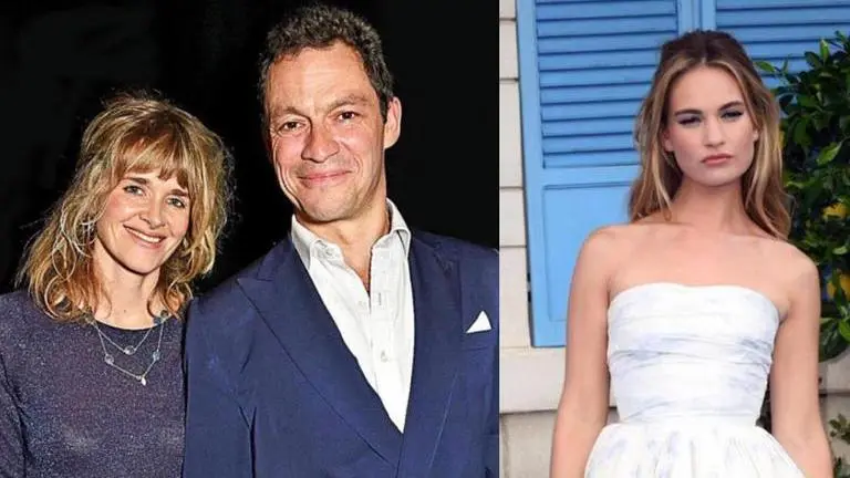 Lily James 'mortified' after Dominic West and Catherine FitzGerald reunite in public Lily James