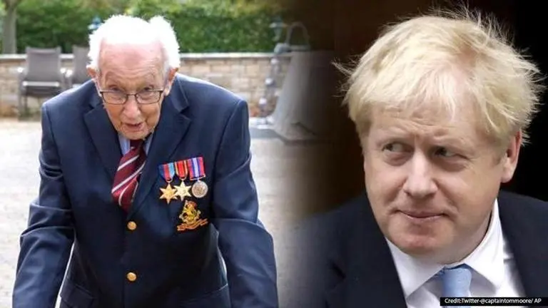 Boris Johnson wishes Captain Moore on 100th birthday, thanks him for raising £30mn for NHS Boris Johnson