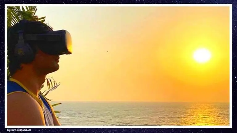Sushant Singh Rajput uses virtual reality to meditate 'like a superman' Sushant Singh Rajput