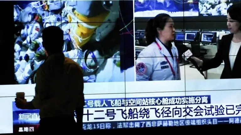 3 crew leave China's space station for Earth after 90 days