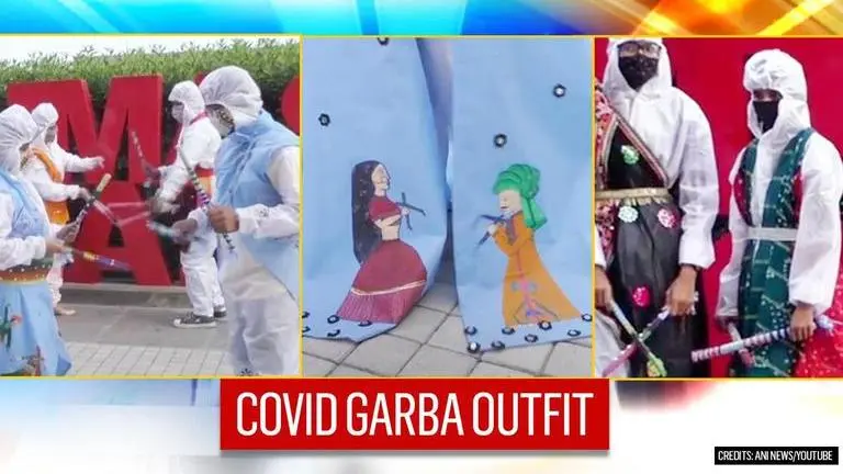 Surat: Fashion designing students create designer PPE kit outfit for Garba amid COVID-19