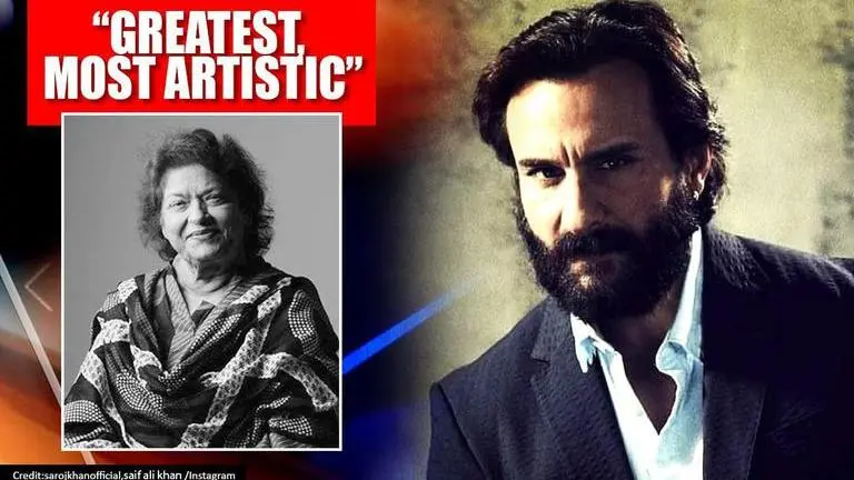 'A song with her often became real art': Saif Ali Khan opens up on Saroj Khan's death