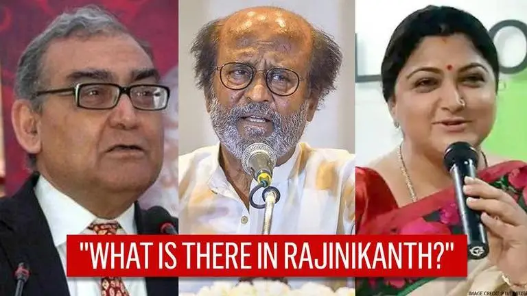 On Rajinikanth political entry, Markandey Katju not convinced with Kushboo's 'exuberance'