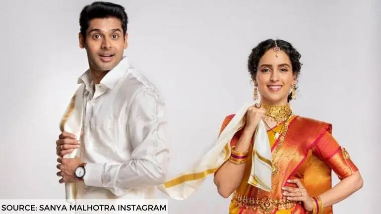 Sanya Malhotra reveals new stills from 'Meenakshi Sundareshwar'; streaming soon on Netflix Sanya Malhotra