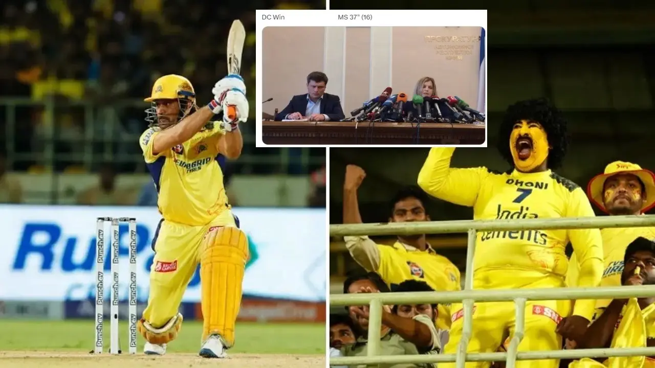 How to turn major defeat into a moral victory? Enter MS Dhoni as CSK fans rejoice in Dhoni's batting CSK fans celebrate MS Dhoni