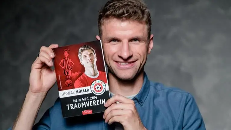 Bayern's Muller launches children's book about becoming a footballer