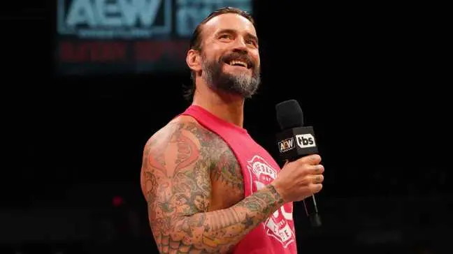 CM Punk during the AEW