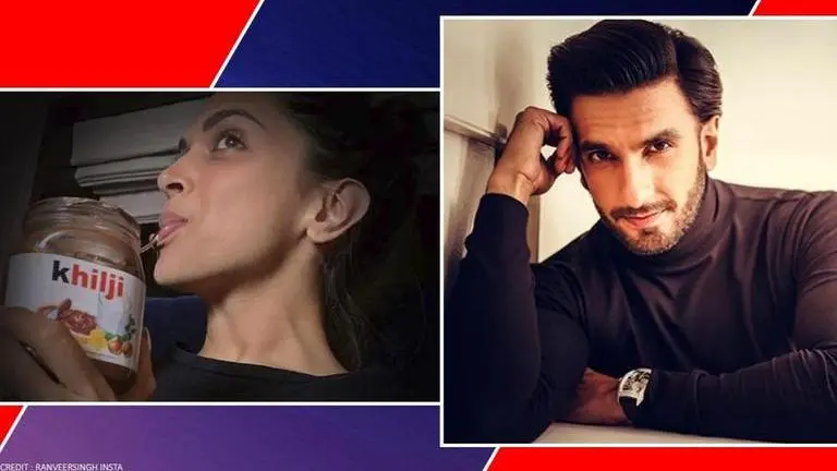 Deepika Padukone 'caught in the act' by Ranveer Singh sneakily devouring 'Khilji' Nutella Ranveer Singh