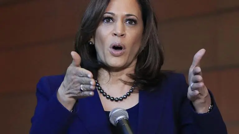 Harris promises jobs, fight climate change and affordable care act as part of Biden administration