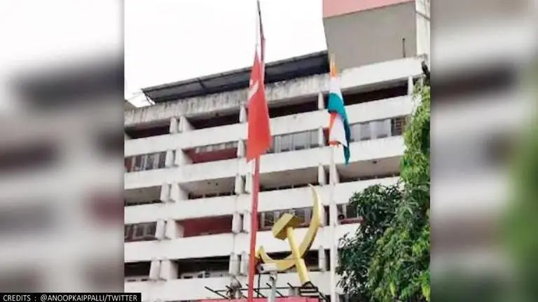 CPI(M) flag hoisting