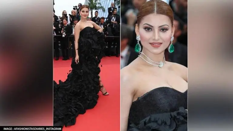 Cannes 2022: Urvashi Rautela glams up in black to grace the red carpet at French Riviera Cannes 2022