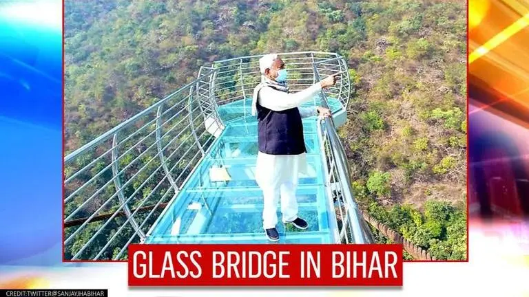 Glass bridge in Bihar's Rajgir to open by March; pictures of CM Nitish's inspection here Nitish Kumar