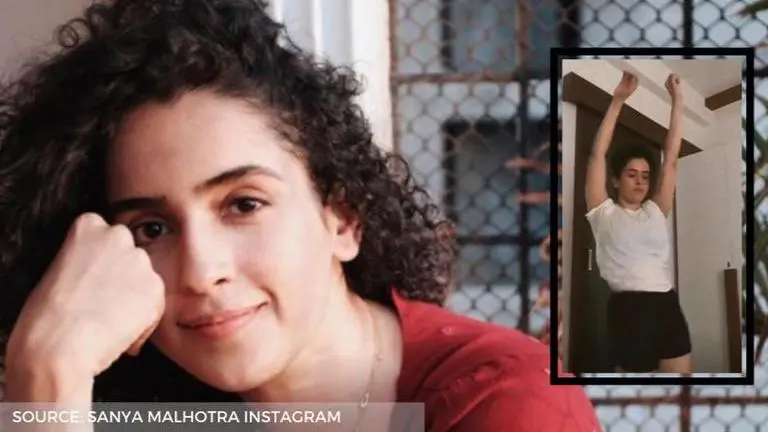 Sanya Malhotra dances into weekend as she shares some jaw-dropping dance moves; Watch Sanya Malhotra