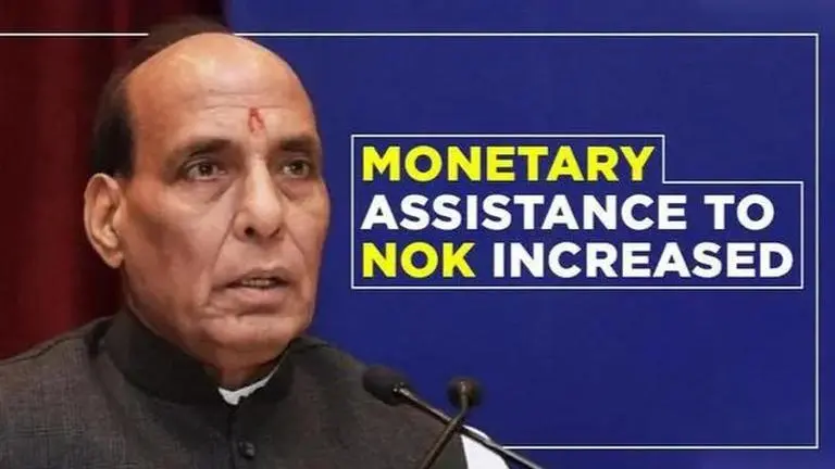 Rajnath Singh approves increase in assistance for battle casualties Rajnath Singh