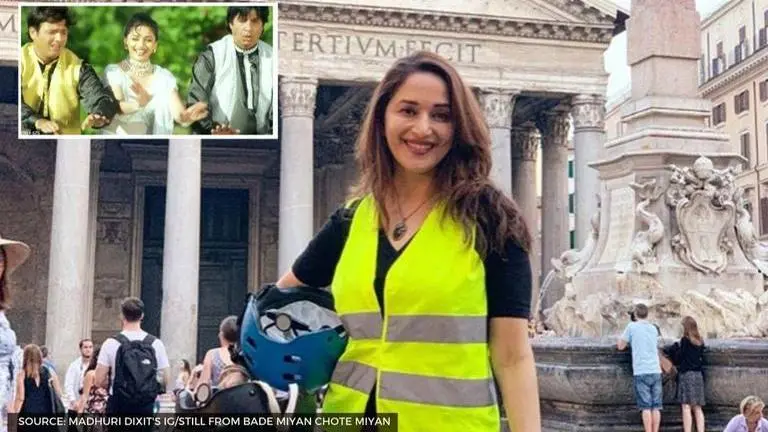 Madhuri Dixit celebrates 22 yrs of 'Bade Miyan', says this scene cracks her up even today Madhuri Dixit