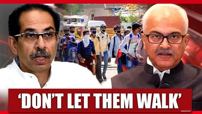 Centre expresses concern at migrants walking on roads, tracks; even as Uddhav govt allows