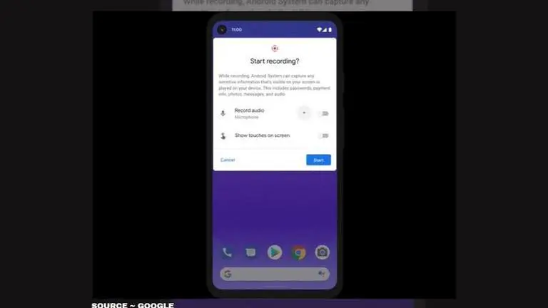 how to screen record on android 11