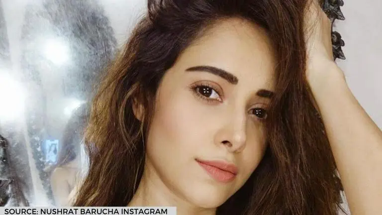 Nushrat Bharucha gets 'uthal puthal' after acing 'Gulabo Sitabo' tongue-twister; watch gulabo sitabo release time