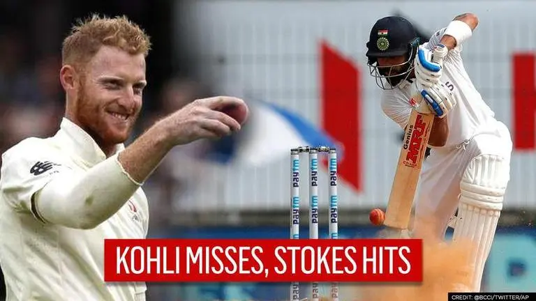Ben Stokes stuns Virat Kohli with an unplayable delivery as off stump goes for a walk Ben Stokes