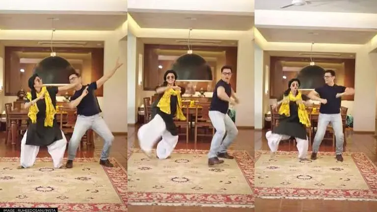 Aamir Khan celebrates Vaisakhi with popular influencer; duo groove to 'Dhol Jageero Da' Aamir Khan