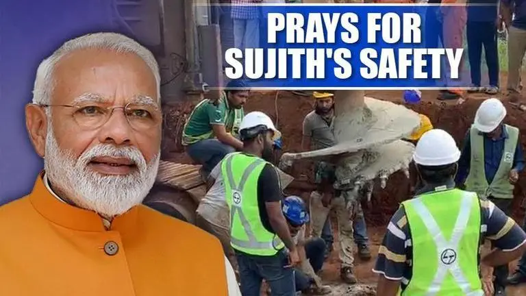 PM Modi prays for Sujith's safe rescue; day 4 of rescue ops underway PM Modi