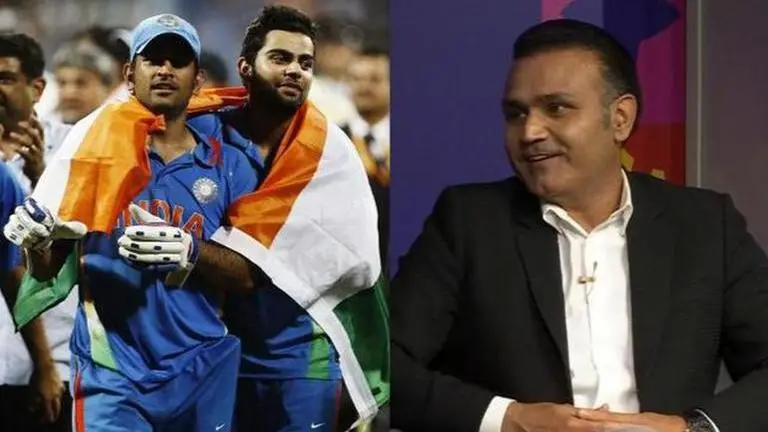 MS Dhoni followed 'superstitious diet' during 2011 ODI World Cup? Virender Sehwag reveals Virender Sehwag, MS Dhoni, 2011 World Cup