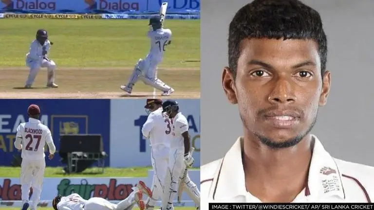SL vs WI, 1st Test: Debutant Jeremy Solozano suffers blow on helmet, stretchered off field West Indies