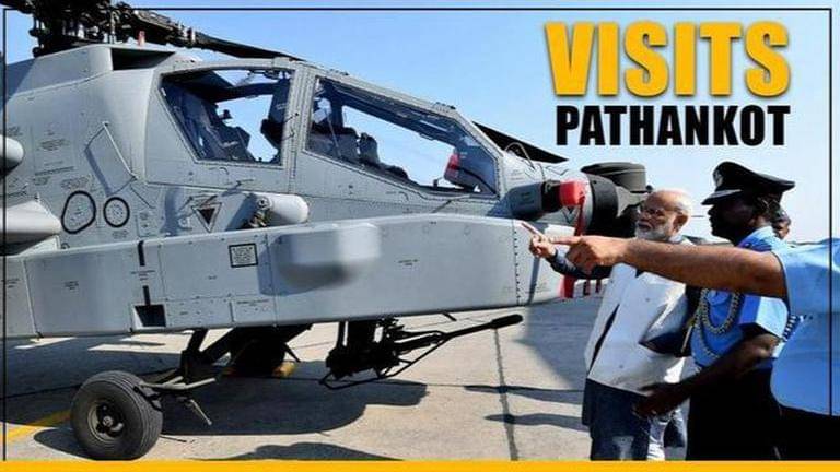 PM Modi visits Pathankot airbase, interacts with air force personnel ...