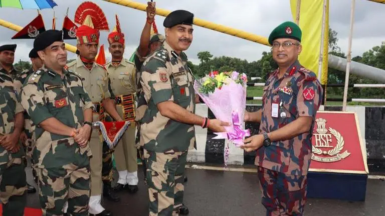 Coordination meeting between BSF and BGB Nodal officers at Maitri Bridge, Tripura BSF