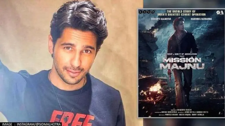 Siddharth Malhotra announces 'Mission Majnu' release date with a still from spy thriller Sidharth Malhotra, Mission Majnu, Rashmika Mandana
