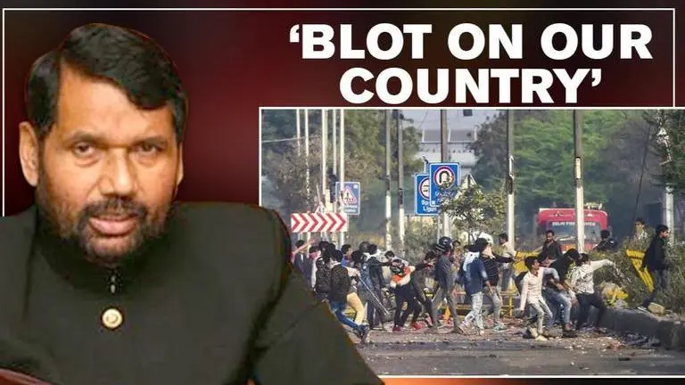 Delhi violence incidents are nothing short of a blot on our country: Union Min Ram Paswan Delhi