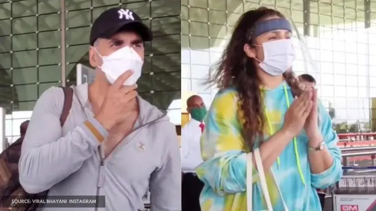 Akshay Kumar & team 'Bell Bottom' fly to the UK for their first international schedule akshay kumar