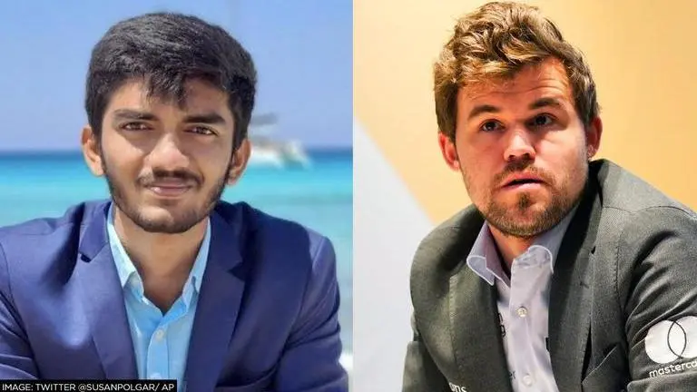 D Gukesh, Magnus Carlsen, Aimchess Rapid tourney