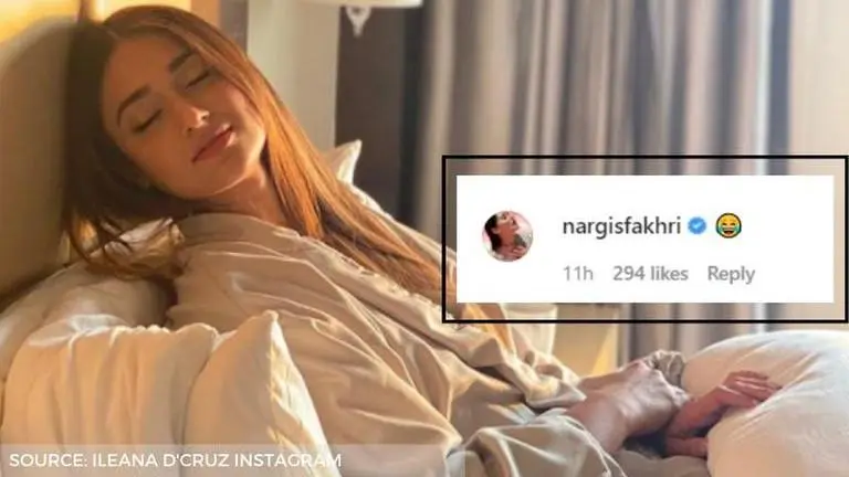 Ileana D'Cruz's 'woke up like' picture makes Nargis Fakhri laugh out loud ileana d'cruz