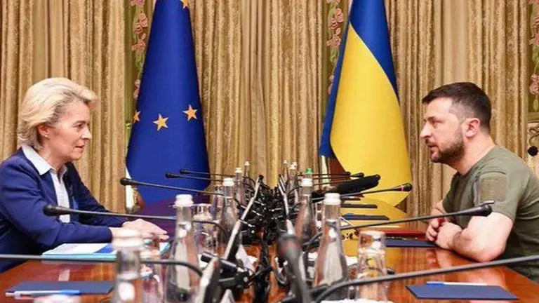 EU chief Ursula von der Leyen says Ukraine likely to get candidate status to join the bloc EU